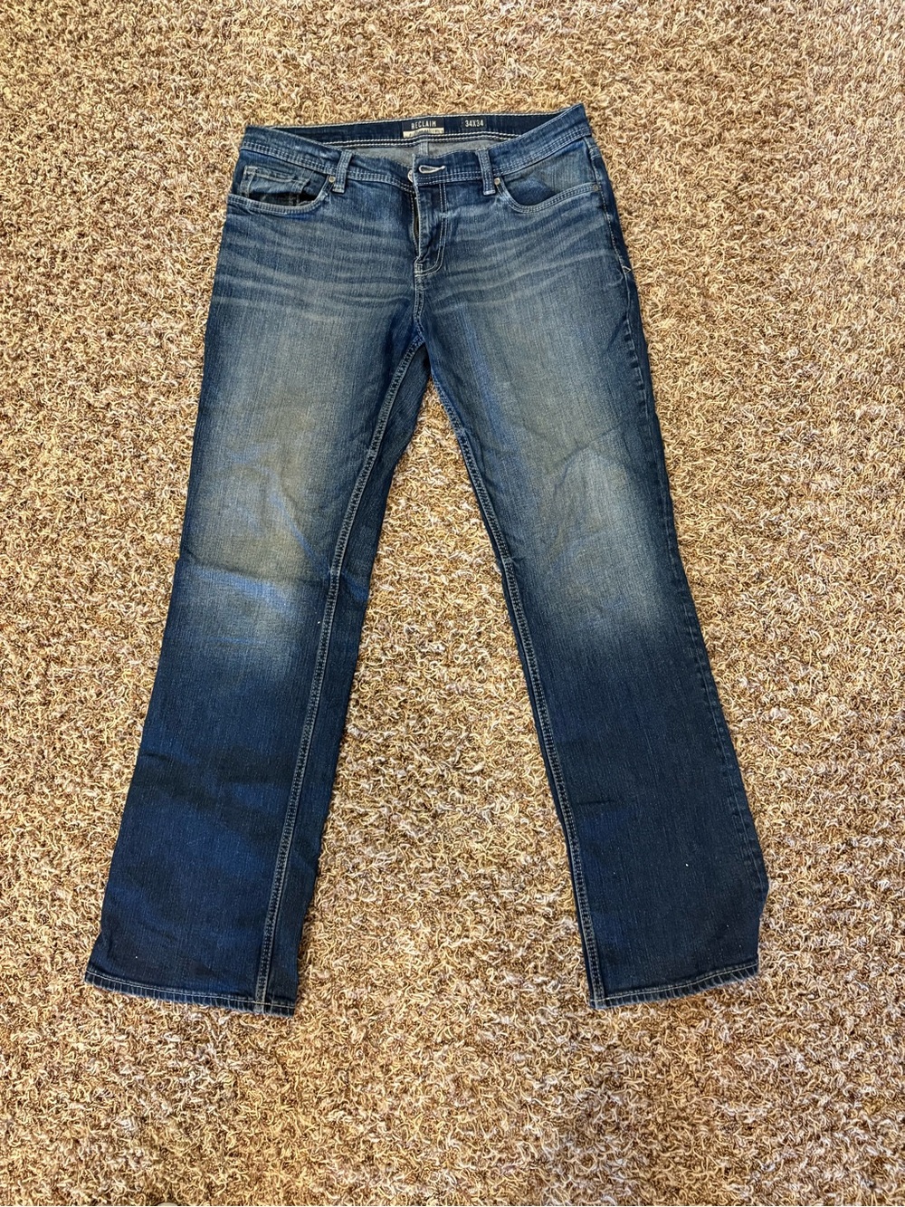 Men’s Dark Blue Bootcut Jeans